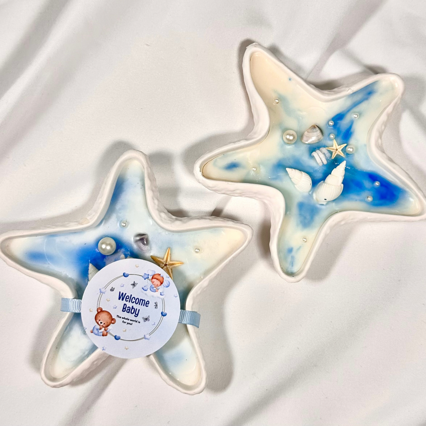 Star fish shape candle