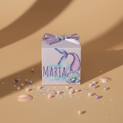 Personalized Acrylic Almond Dragees Favor Box