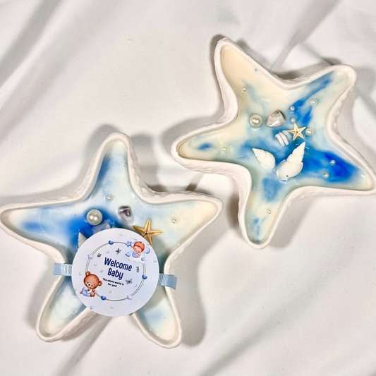 Star fish shape candle