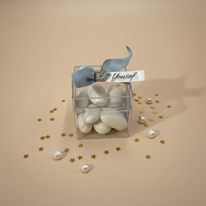 Personalized Acrylic Dragees Favor Box