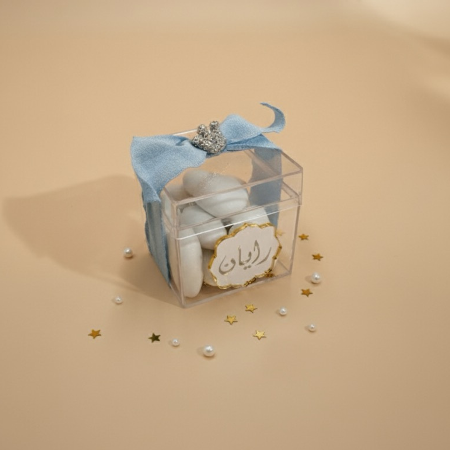 Personalized Acrylic Dragees Favor Box